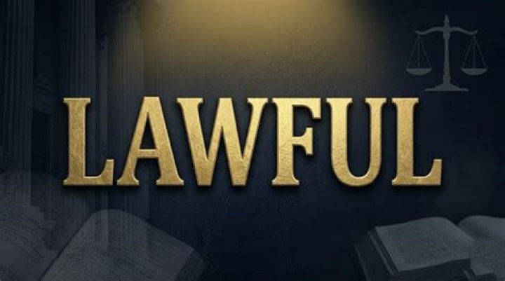 By lawful means definition?