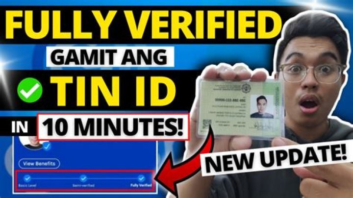 Can i use tin id for gcash verification?