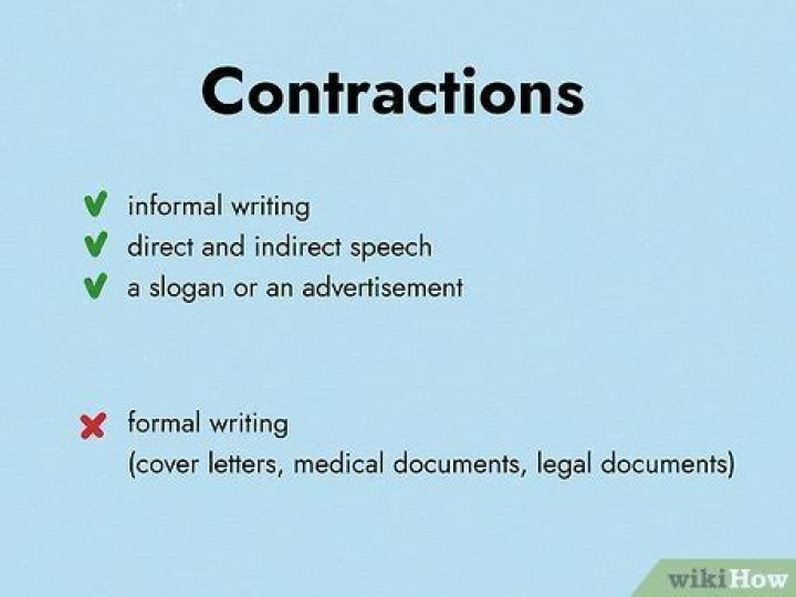 Can you use contractions in speeches?