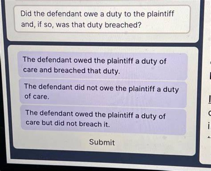 Did not owe a duty of care?