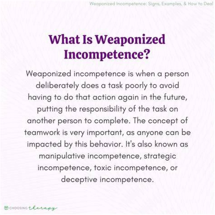 What is the definition of incompetence?