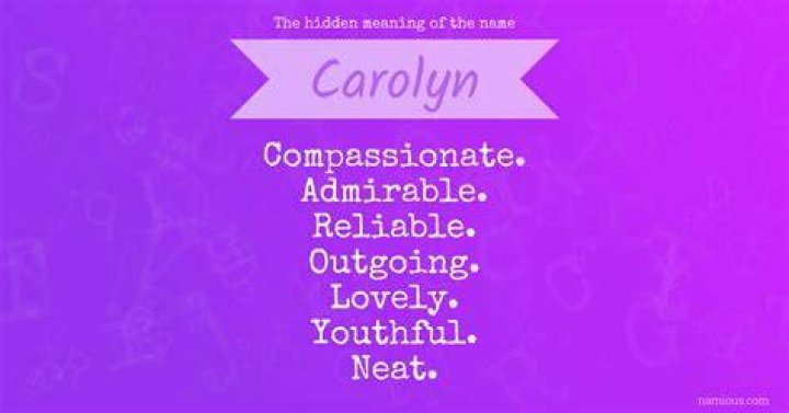 What is the meaning of carolyn?