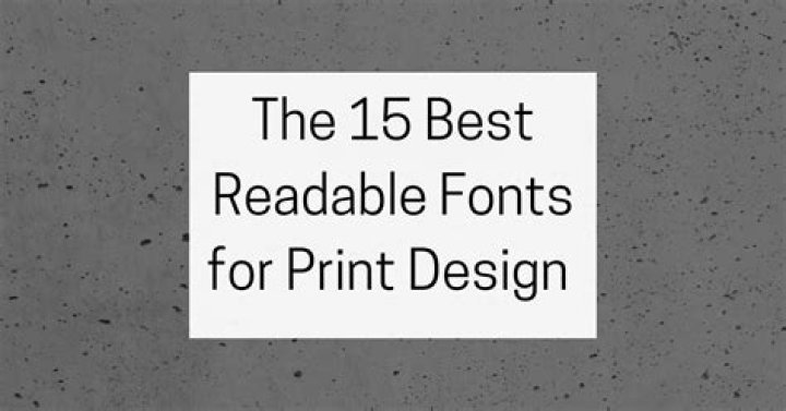 What is the most readable font?