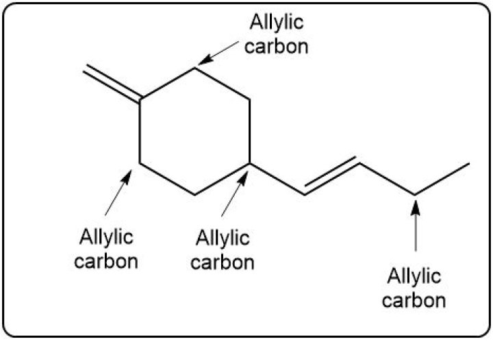 Whats an allylic carbon?