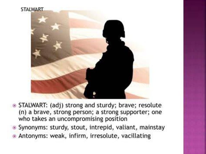 When to use stalwart in a sentence?