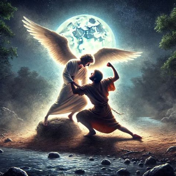 Who wrestled with the angel?