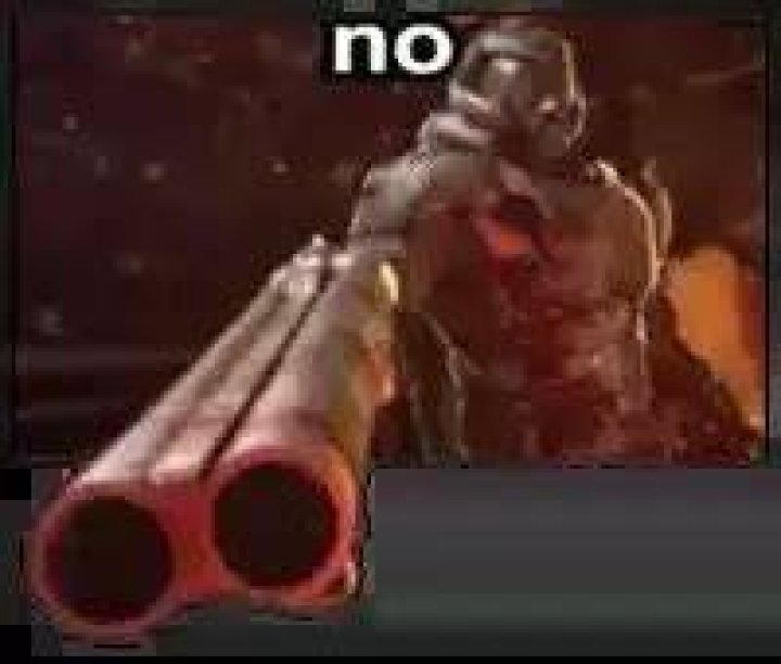 Who yells no in doom eternal?