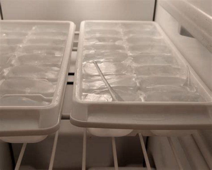 Why do ice cubes grow stalagmites?