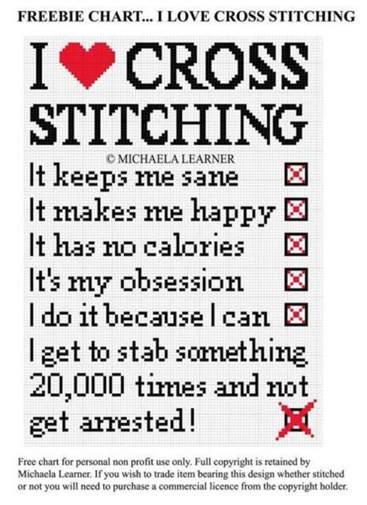 Why do you love cross stitching?