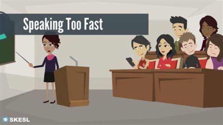 Why speaking too fast may be inappropriate?